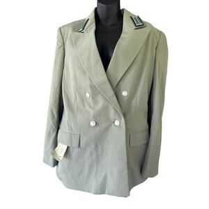Vintage Light Green German Military Jacket NWT